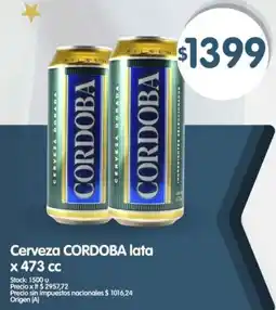 Supermercados Buenos Días Cordoba cerveza lata oferta