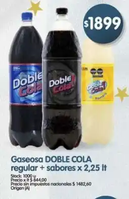 Supermercados Buenos Días Doble cola gaseosa regular + sabores oferta