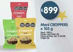 Supermercados Buenos Días Croppers maní oferta