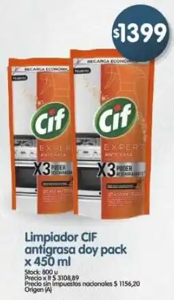 Supermercados Buenos Días Cif limpiador antigrasa doy pack oferta