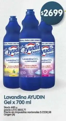 Supermercados Buenos Días Ayudin lavandina gel oferta