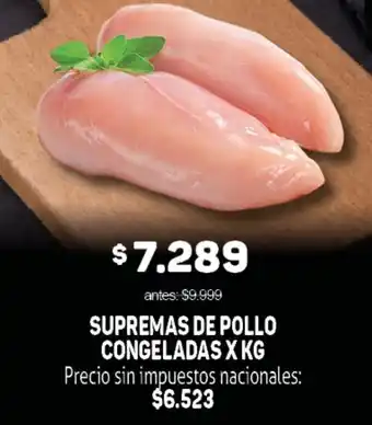 Supremas de pollo congeladas