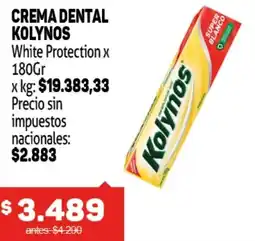 Makro Kolynos crema dental white protection oferta