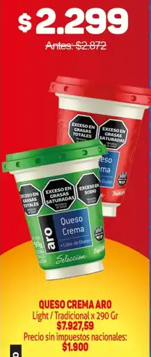 Makro Aro queso crema light/tradicional oferta