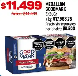 Makro Good mark medallon oferta