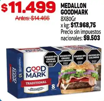 Makro Good mark medallon oferta
