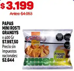 Makro Grangy's papas mini rosti oferta