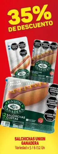 Makro Union ganadera salchichas variedad oferta