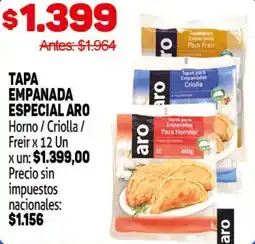 Makro Tapa empanada especial aro horno / criolla/ freir oferta