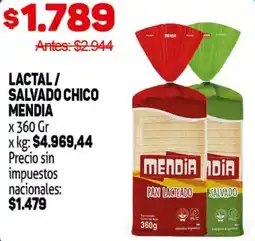 Makro Lactal/ salvado chico mendia oferta