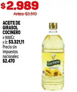 Makro Cocinero aceite de girasol oferta