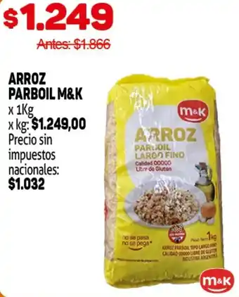 Makro M&K arroz parboil oferta