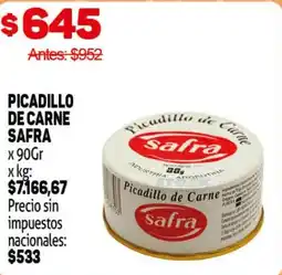 Makro Safra picadillo de carne oferta