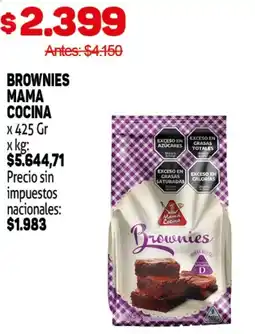 Makro Brownies mama cocina oferta