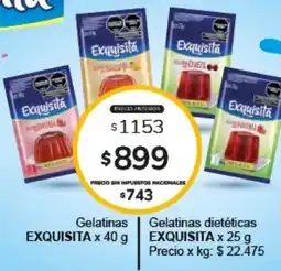 Makro Exquisita gelatinas oferta