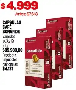 Makro Bonafide capsulas café variedad oferta