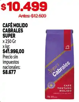 Makro Super cabrales café molido oferta