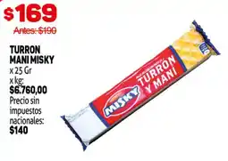 Makro Misky turron mani oferta