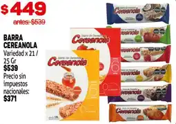 Makro Cereanola barra variedad oferta