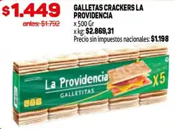 Makro La providencia galletas crackers oferta