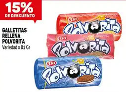 Makro Lia polvorita galletitas rellena oferta