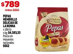 Makro Delicias de la nonna pepas membrillo oferta