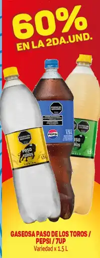 Makro Gaseosa paso de los toros / pepsi/7up variedad oferta