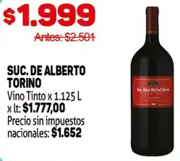 Makro Suc. de alberto torino vino tinto oferta