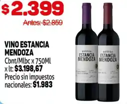 Makro Estancia mendoza vino cbnt/mlbc oferta
