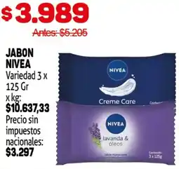 Makro Nivea jabon variedad oferta