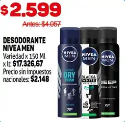 Makro Nivea desodorante men variedad oferta