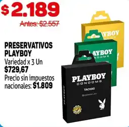 Makro Playboy preservativos variedad oferta