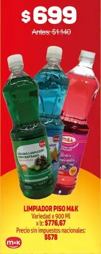 Makro M&K limpiador piso variedad oferta