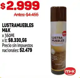 Makro M&K lustramuebles oferta