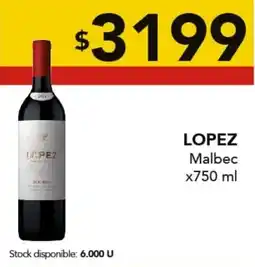Nini Mayorista Lopez malbec oferta