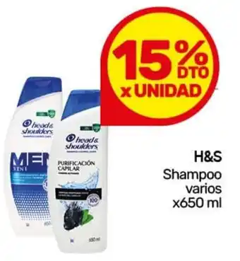 Nini Mayorista H&S shampoo varios oferta