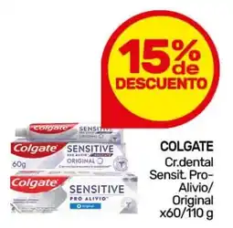 Nini Mayorista Sensitive colgate cr.dental sensit. pro- alivio/ original oferta