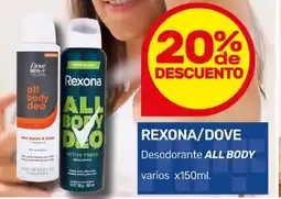 Nini Mayorista Rexona/dove desodorante all body varios oferta