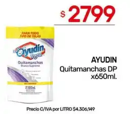 Nini Mayorista Ayudín quitamanchas dp oferta