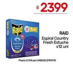 Nini Mayorista Raid espiral country fresh estuche oferta