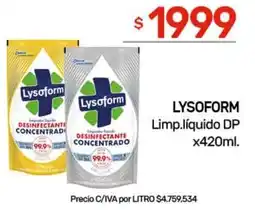 Nini Mayorista Lysoform limp.líquido dp oferta