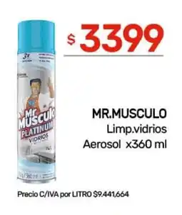Nini Mayorista Mr.musculo limp.vidrios aerosol oferta