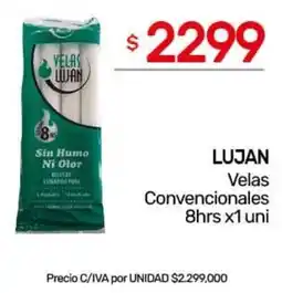 Nini Mayorista Lujan velas convencionales 8hrs oferta