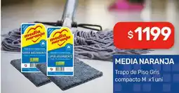 Nini Mayorista Media naranja trapo de piso gris compacto M oferta