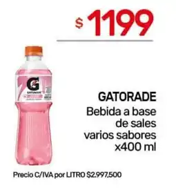 Nini Mayorista Gatorade bebida a base de sales varios sabores oferta