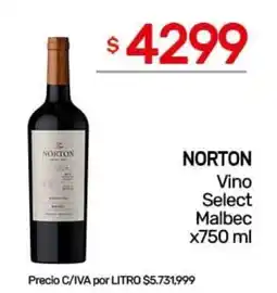 Nini Mayorista Norton vino select malbec oferta