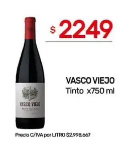 Nini Mayorista Vasco viejo tinto oferta
