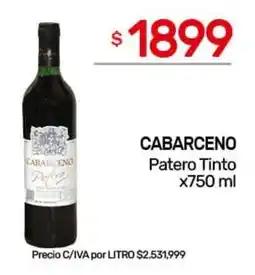 Nini Mayorista Cabarceno patero tinto oferta