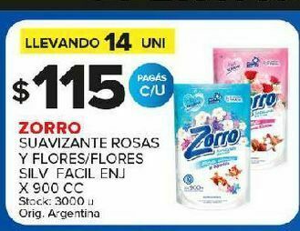 Carrefour Suavizante zorro 900cc oferta