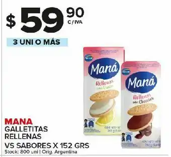 Carrefour Galletas mana rellenas 152g oferta